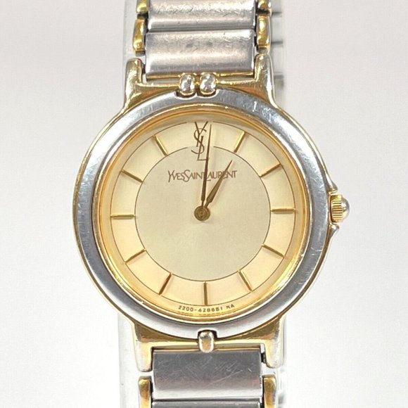 Yves Saint Laurent Gold and Silver Women's Watch - Picture 1 of 16